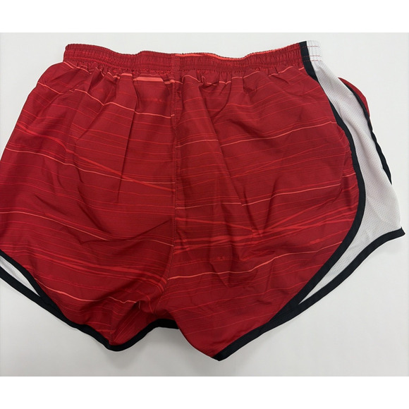 Nike Dri-FIT Tempo Shorts M Red White Black Trim Running Athletic Wear - Picture 4 of 8